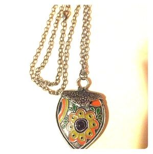 Vintage Heart Shaped Charm Necklace